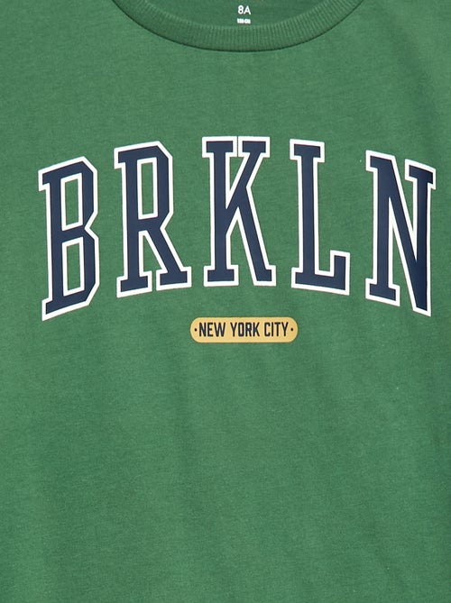 T-shirt estampado de mangas compridas - So Easy - Kiabi