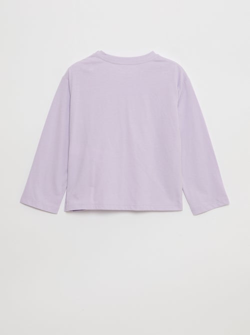 T-shirt estampado de mangas compridas - So Easy - Kiabi