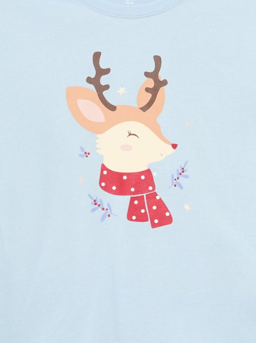 T-shirt estampado de mangas compridas - Kiabi