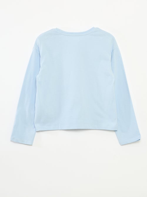 T-shirt estampado de mangas compridas - Kiabi