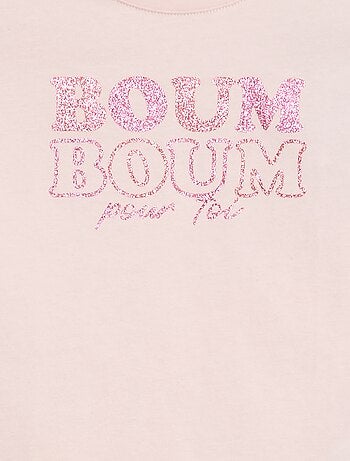 T-shirt estampado de mangas compridas