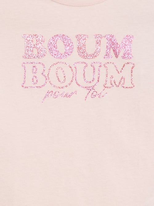 T-shirt estampado de mangas compridas - Kiabi