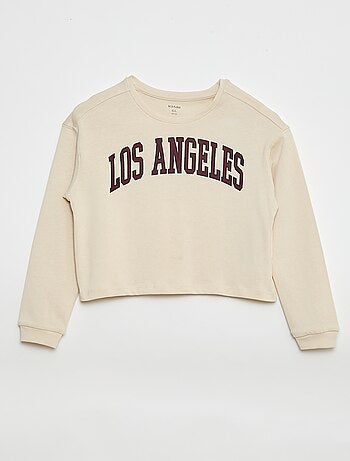 T-shirt estampado de mangas compridas