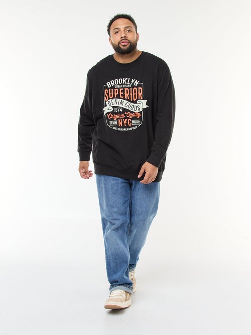 T-shirt estampado de mangas compridas - Kiabi