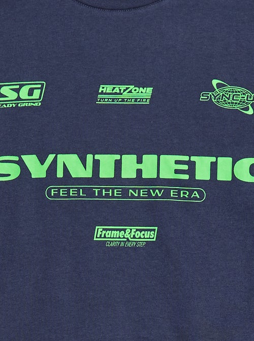 T-shirt estampado de mangas curtas - Kiabi