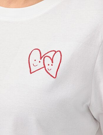 T-shirt estampado de manga curta