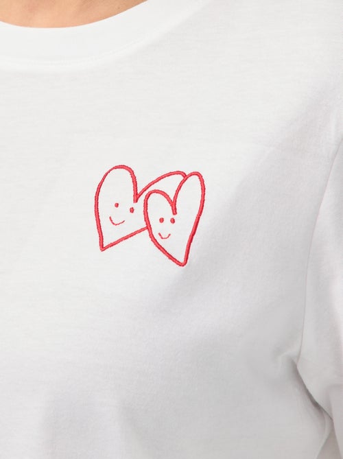 T-shirt estampado de mangas curtas - Kiabi