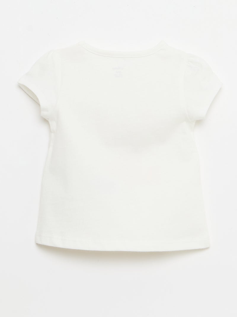 T-shirt estampado 'Disney' Branco - Kiabi