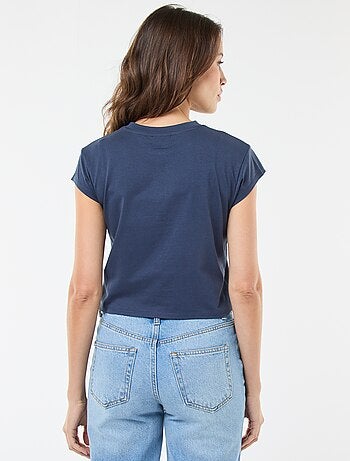 T-shirt estampado 'Disney' 'Stitch' em algodão