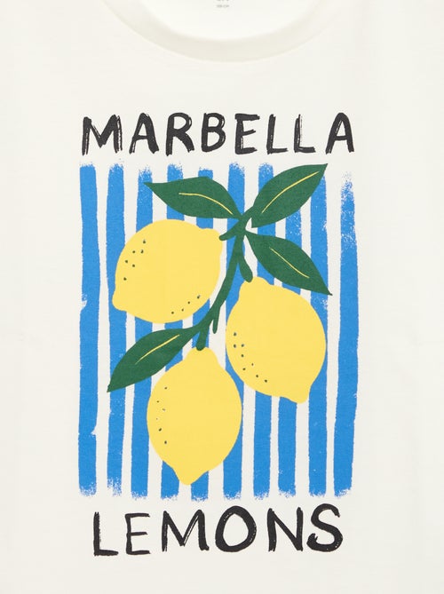 T-shirt estampado divertido de manga curta - Kiabi