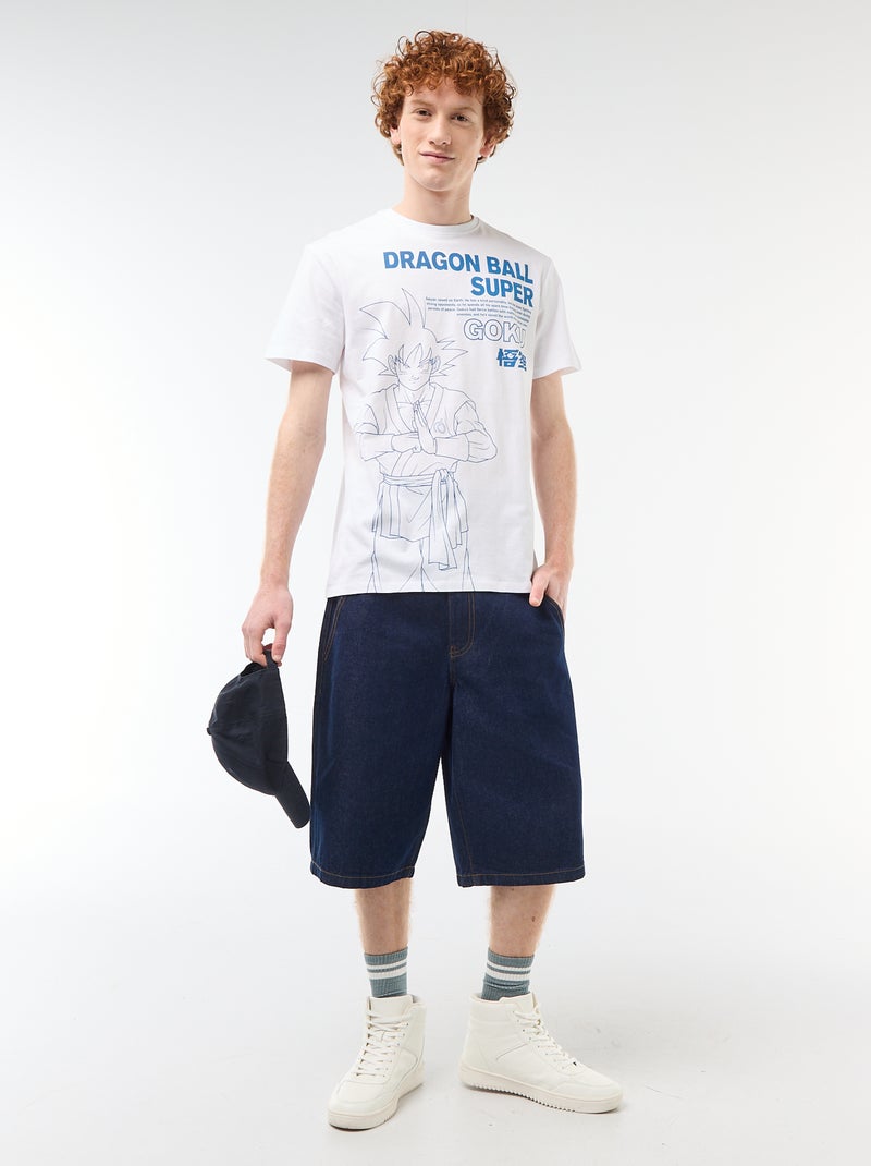 T-shirt estampado 'Dragon Ball' em algodão Branco - Kiabi