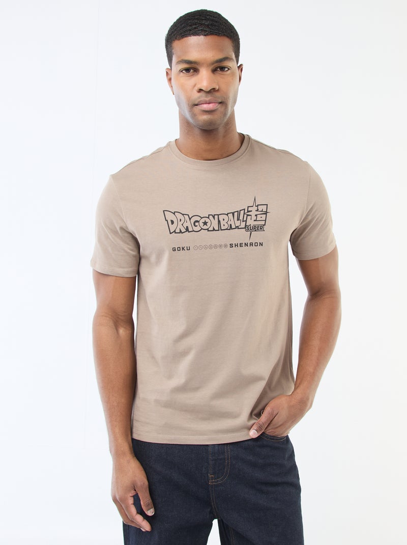T-shirt estampado 'Dragon Ball Z' Bege - Kiabi