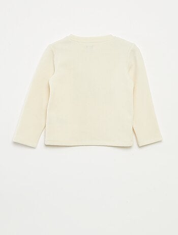 T-shirt estampado em malha macia