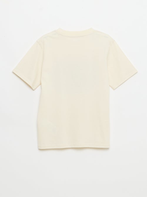 T-shirt estampado fantasia de manga curta - Kiabi