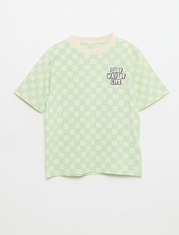 T-shirt estampado fantasia de manga curta