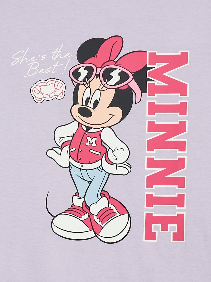 T-shirt estampado fantasia 'Minnie' 'Disney' Violeta - Kiabi