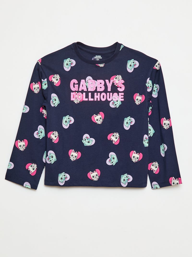 T-shirt estampado 'Gabby e a casa mágica' Azul - Kiabi
