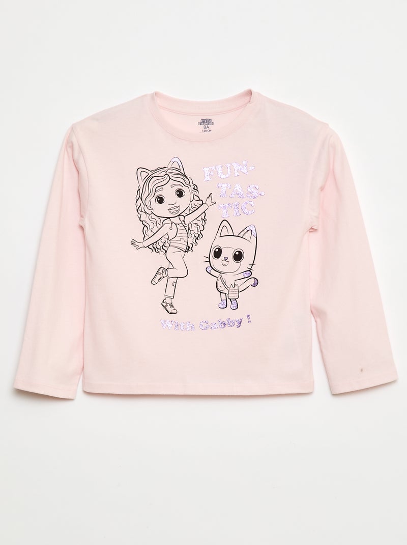 T-shirt estampado 'Gabby e a casa mágica' Rosa - Kiabi
