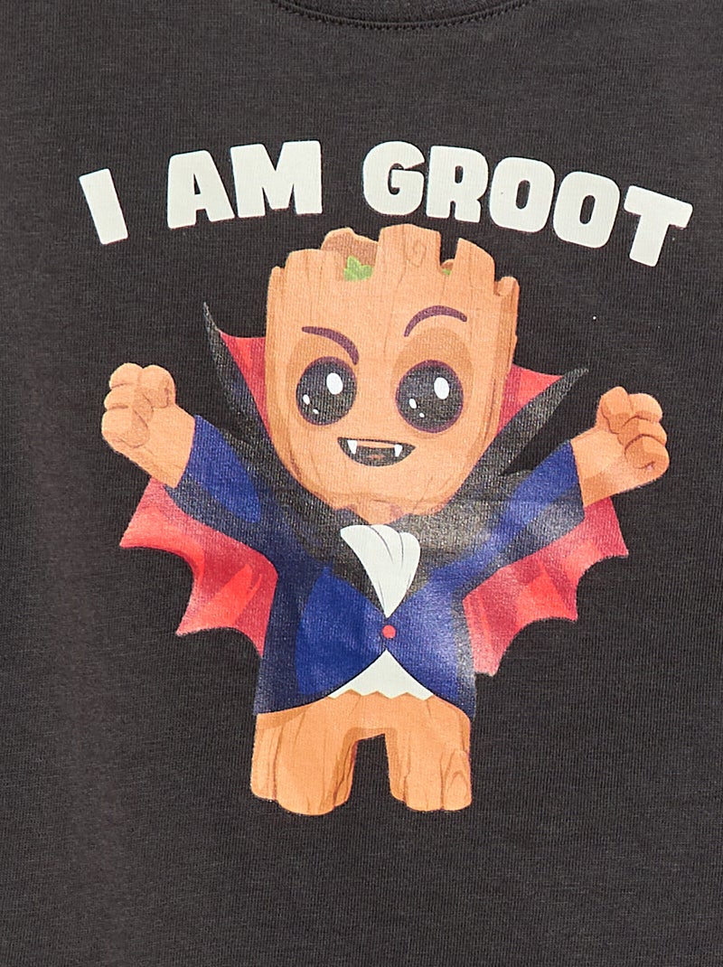 T-shirt estampado 'Groot' 'Marvel' Preto - Kiabi