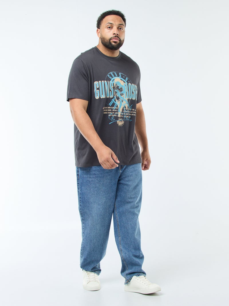 T-shirt estampado 'Guns N' Roses' Preto - Kiabi