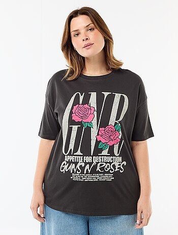 T-shirt estampado 'Guns N'Roses' manga curta