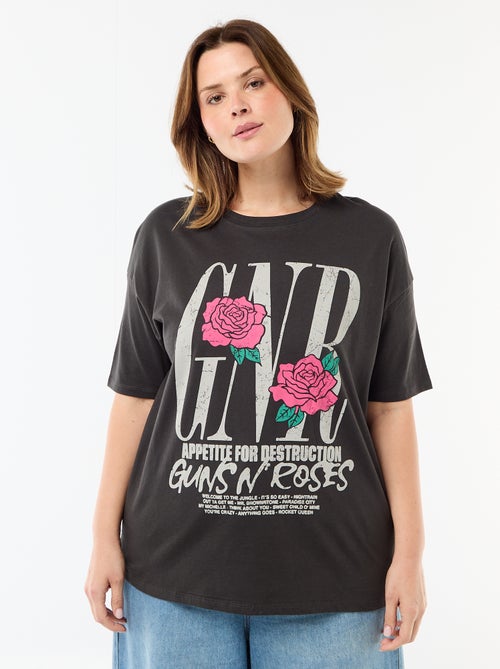 T-shirt estampado 'Guns N'Roses' manga curta - Kiabi