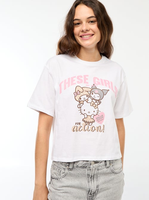 T-shirt estampado 'Hello Kitty' - Kiabi