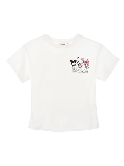 T-shirt estampado 'Hello Kitty' em algodão liso - Kiabi