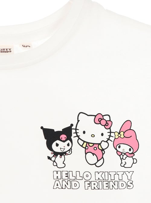 T-shirt estampado 'Hello Kitty' em algodão liso - Kiabi
