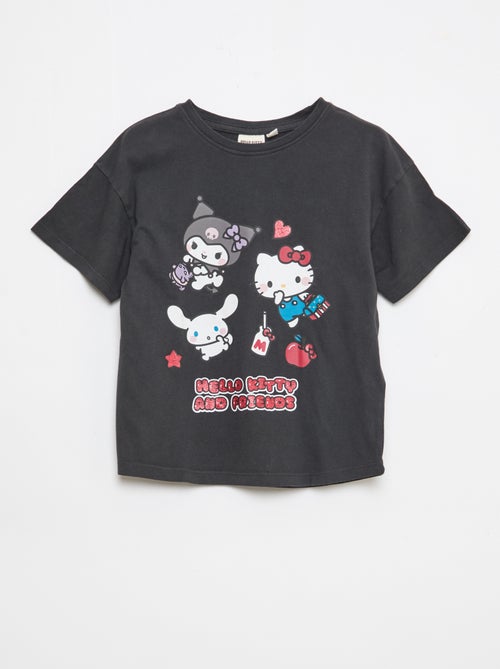 T-shirt estampado 'Hello Kitty' em algodão liso - Kiabi
