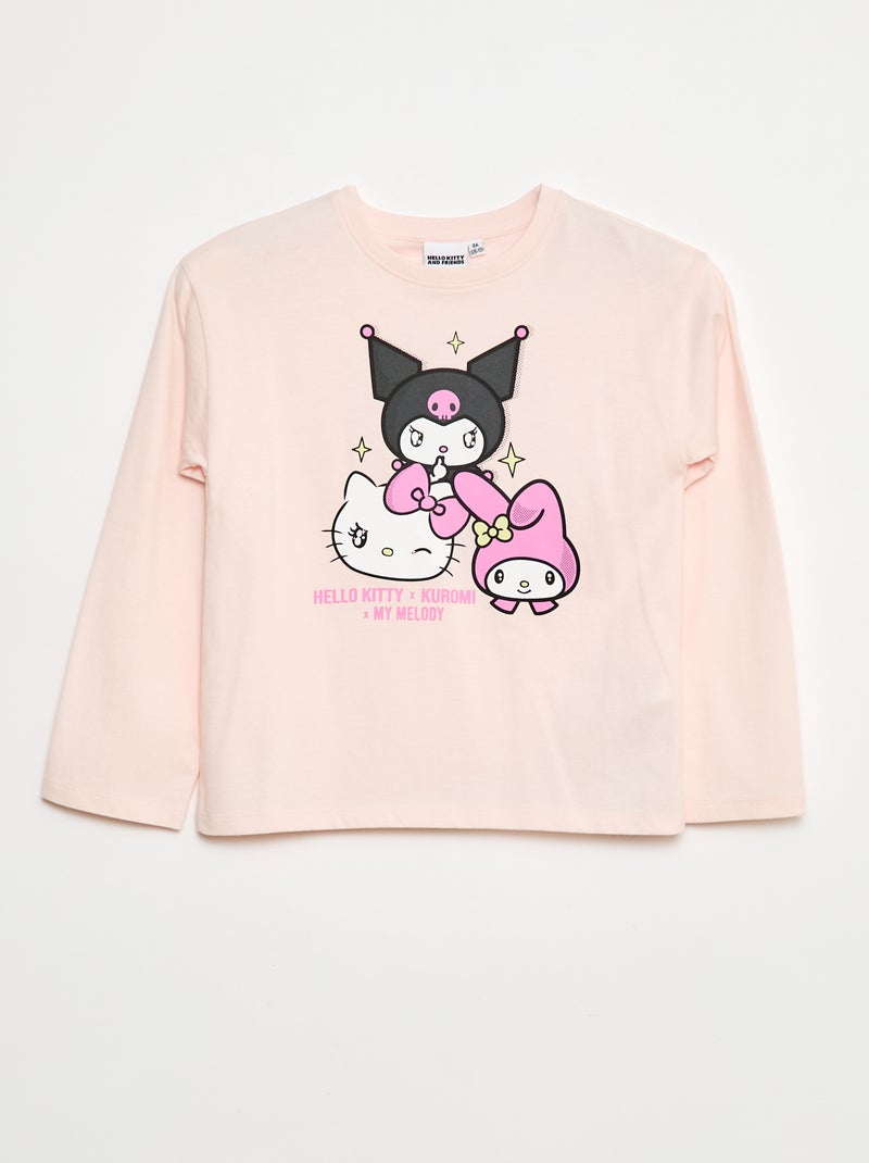 T-shirt estampado 'Hello Kitty' Rosa - Kiabi