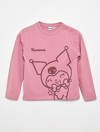 T-shirt estampado "Kuromi" - coleção fácil de vestir