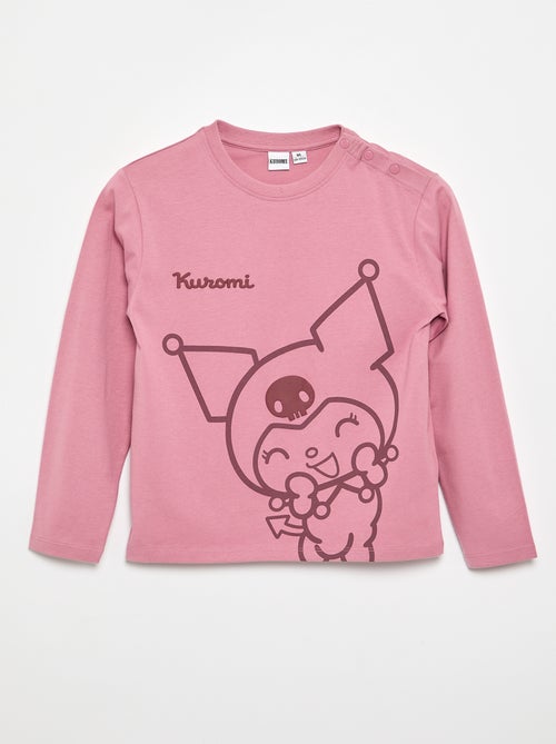 T-shirt estampado "Kuromi" - coleção fácil de vestir - Kiabi