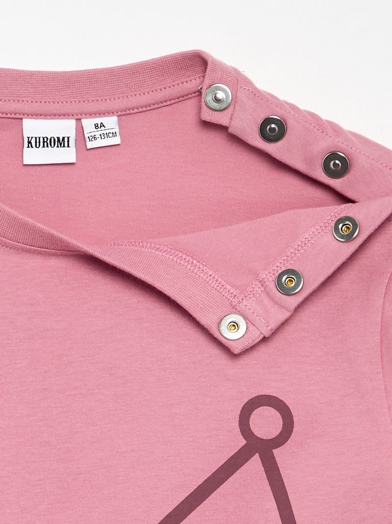 T-shirt estampado "Kuromi" - coleção fácil de vestir Rosa - Kiabi