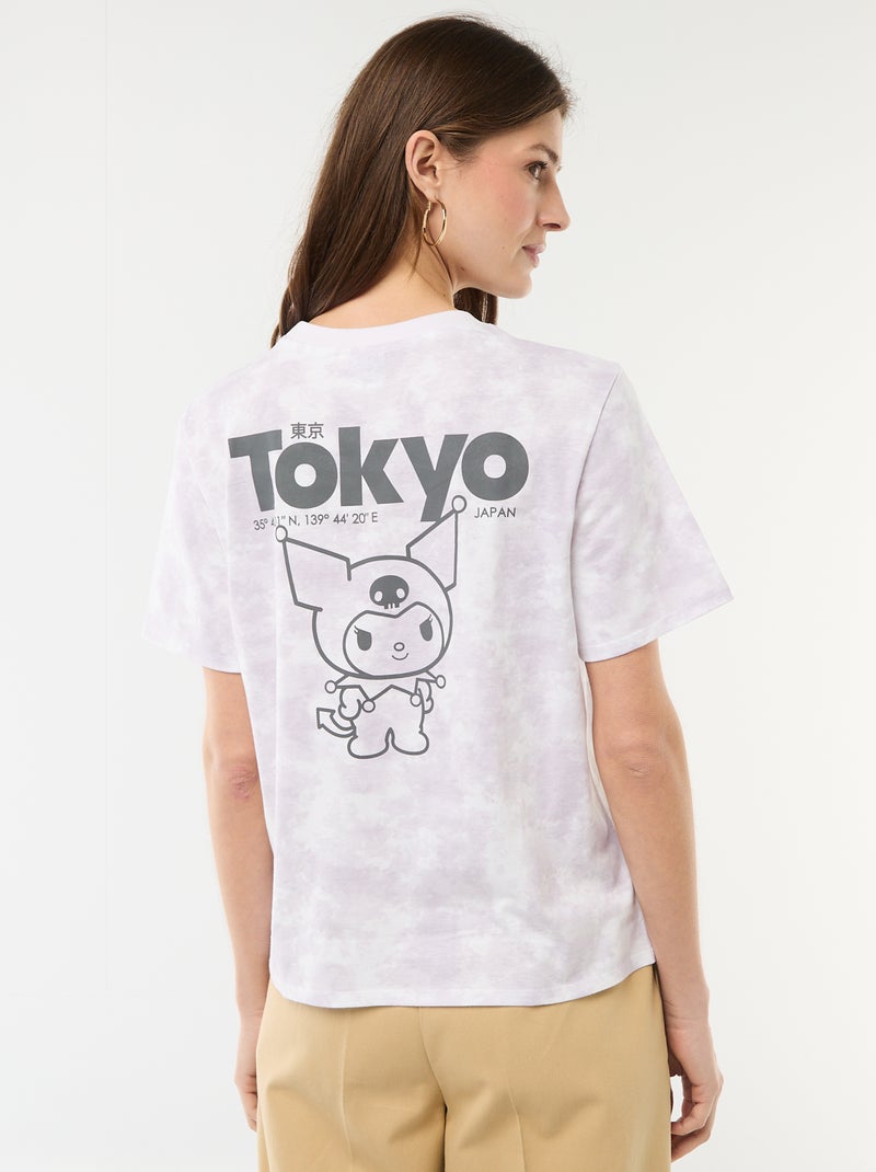 T-shirt estampado 'Kuromi' de mangas curtas Rosa - Kiabi
