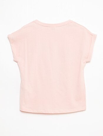 T-shirt estampado 'Kuromi' liso em algodão