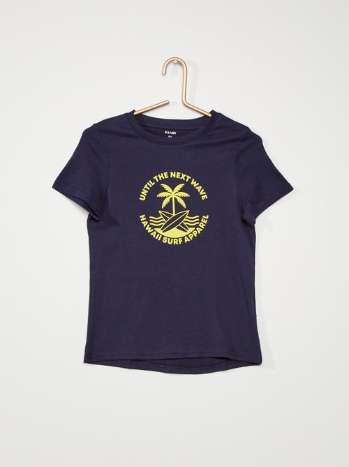 T-shirt estampado 'marinheiro' - Kiabi