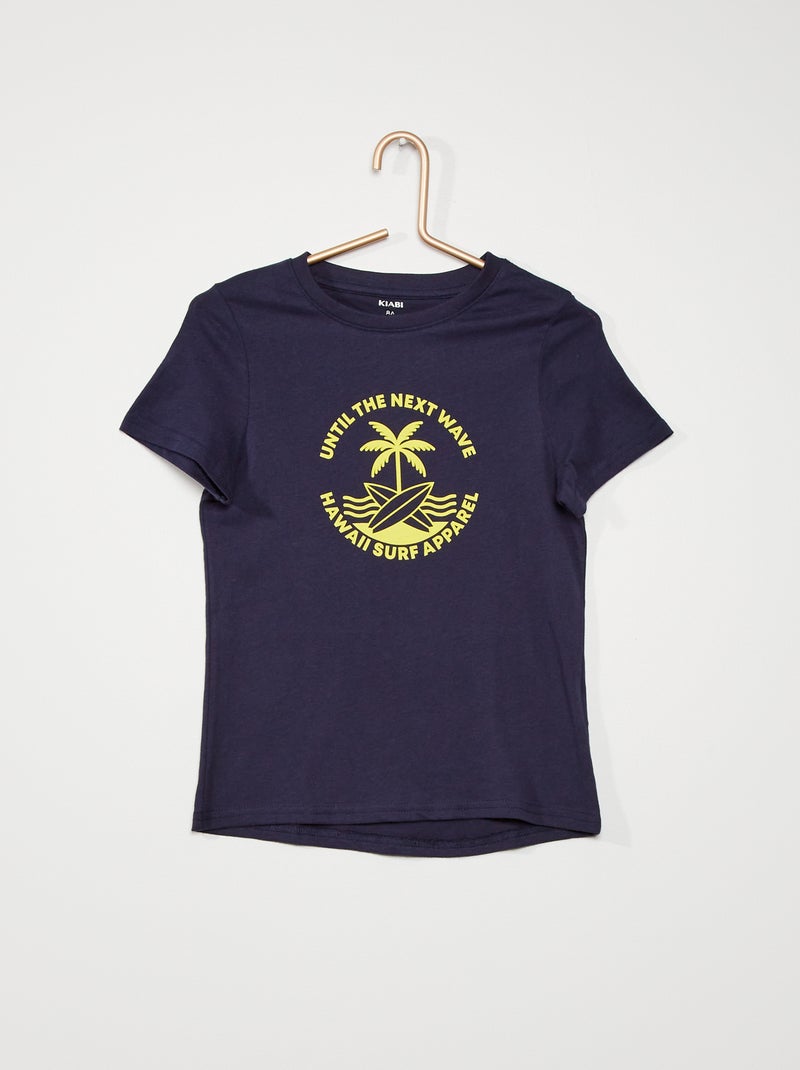 T-shirt estampado 'marinheiro' AZUL - Kiabi