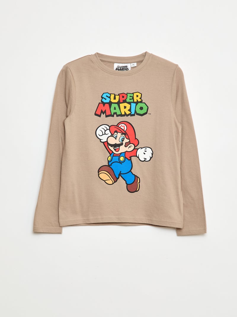 T-shirt estampado 'Mario' Branco - Kiabi