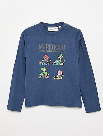 T-shirt estampado 'Mario Kart' - coleção fácil de vestir