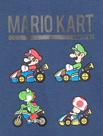T-shirt estampado 'Mario Kart' - coleção fácil de vestir
