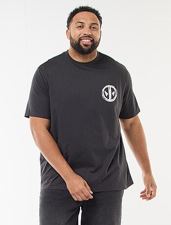 T-shirt estampado 'Marvel' 'Deadpool' em algodão liso