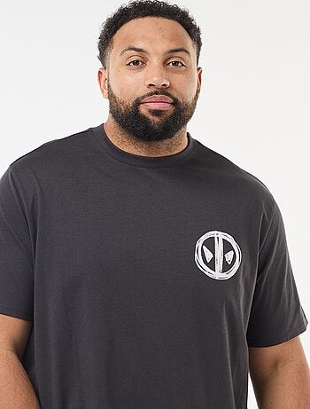 T-shirt estampado 'Marvel' 'Deadpool' em algodão liso
