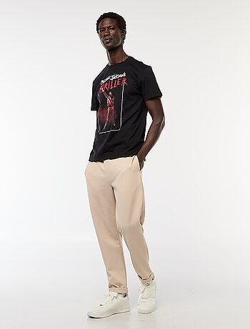 T-shirt estampado 'Michael Jackson' 'Thriller' de manga curta