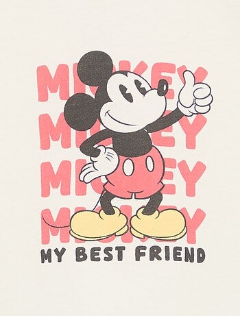 T-shirt estampado 'Mickey' de mangas curtas