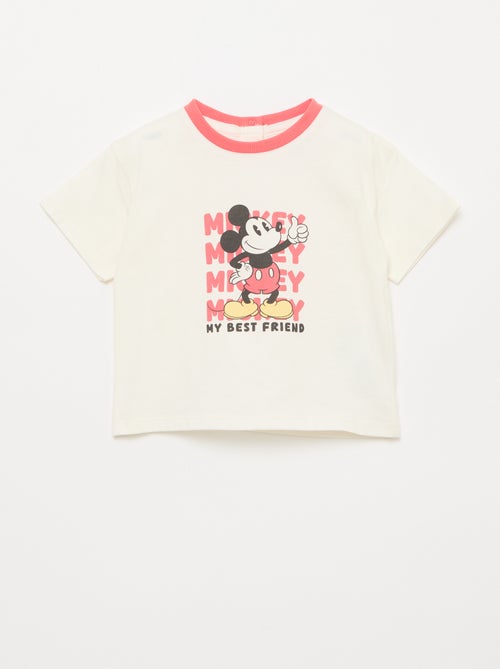 T-shirt estampado 'Mickey' de mangas curtas - Kiabi