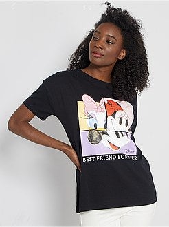 T-shirt estampado 'Mickey', 'Minnie' e 'Margarida' - Kiabi