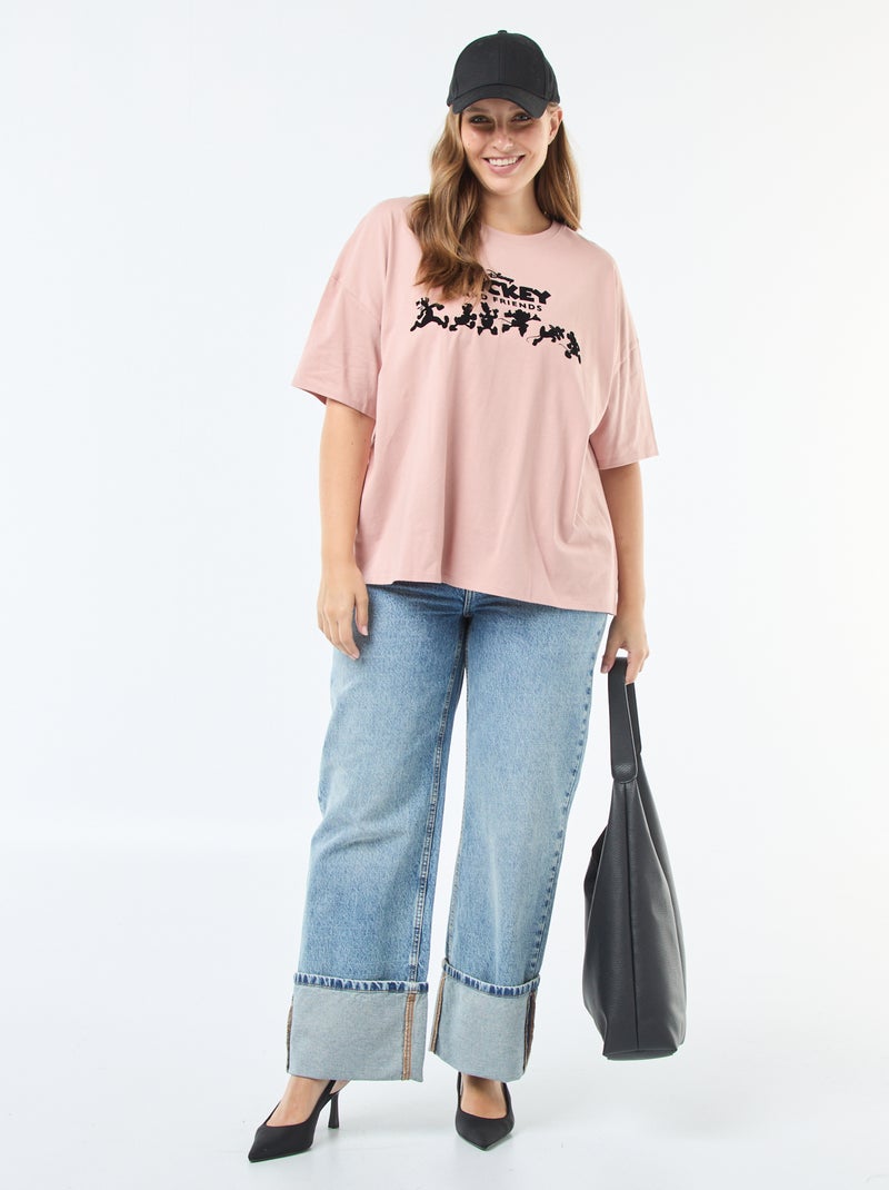 T-shirt estampado 'Mickey' Vermelho - Kiabi