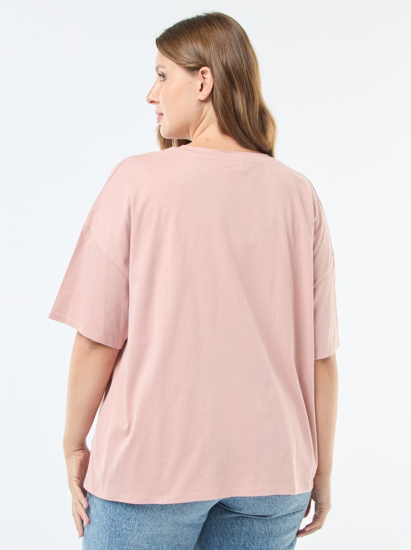 T-shirt estampado 'Mickey' Vermelho - Kiabi