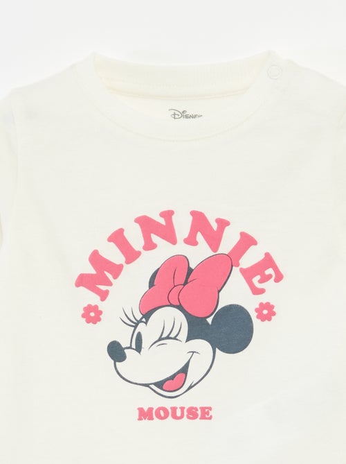 T-shirt estampado 'Minnie' de mangas compridas - Kiabi